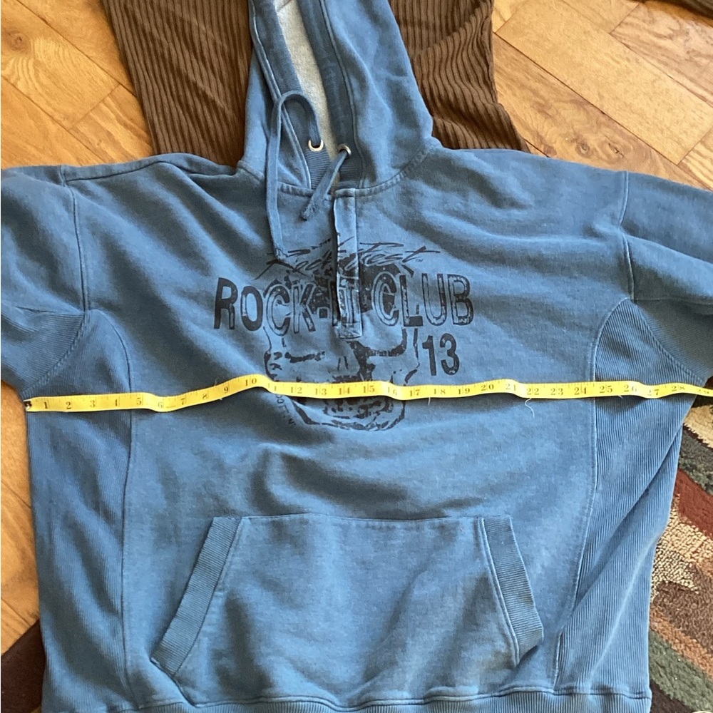 🆘LEGENDARY ROCK FEST MUSIC PARTY BLUE HOODIE  SZ  XXL Unisex EPLC